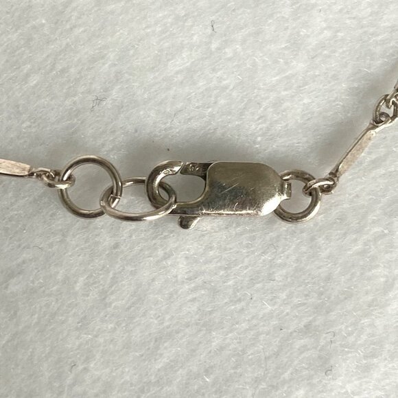 Sterling Silver 925 Round Pink Jadeite Disc Pendant Necklace 18" Paddle Chain - Picture 9 of 16